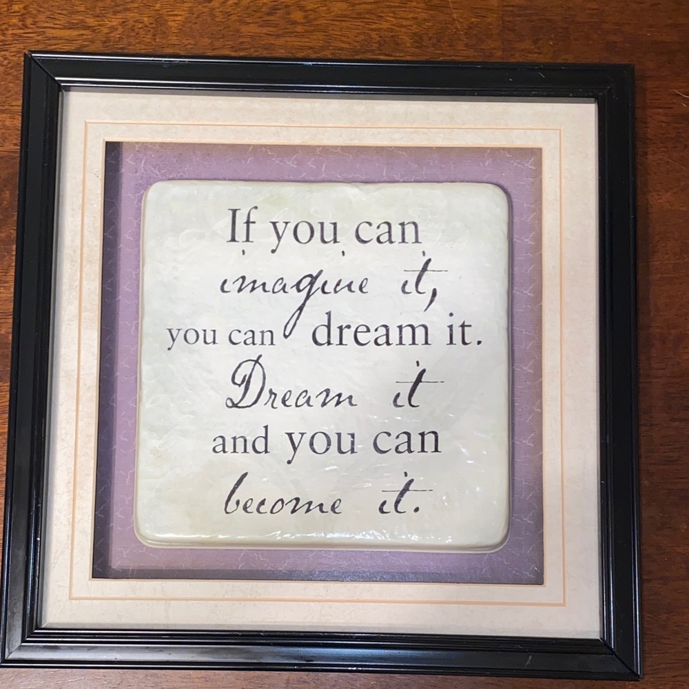 4 for $20 🫶🏻 Inspirational Quote Framed Wall Art - Black and Cream